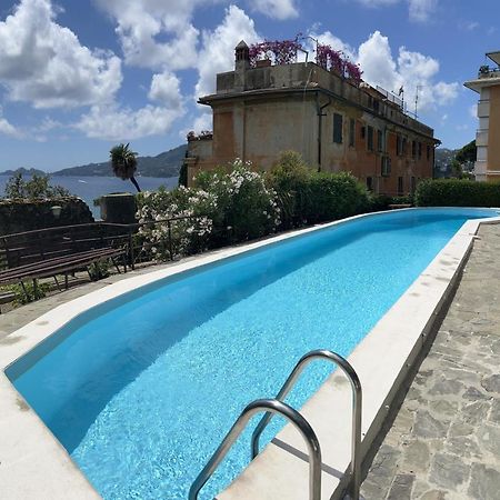 Nautilus Vista Mare Mozzafiato A 180 Gradi- Posto Auto Privato - 2 Camere Matrimoniali Piu 1 Divano Letto Singolo-Sky,Netflix-Wifi 200Mg Rapallo Eksteriør billede