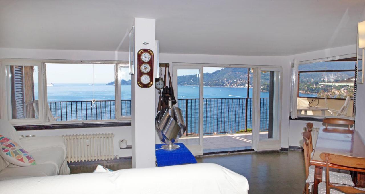 Nautilus Vista Mare Mozzafiato A 180 Gradi- Posto Auto Privato - 2 Camere Matrimoniali Piu 1 Divano Letto Singolo-Sky,Netflix-Wifi 200Mg Rapallo Eksteriør billede