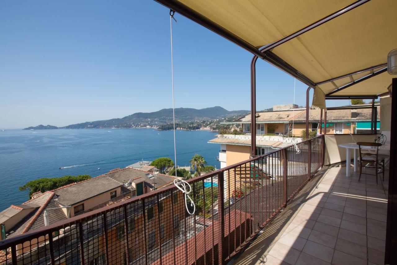 Nautilus Vista Mare Mozzafiato A 180 Gradi- Posto Auto Privato - 2 Camere Matrimoniali Piu 1 Divano Letto Singolo-Sky,Netflix-Wifi 200Mg Rapallo Eksteriør billede