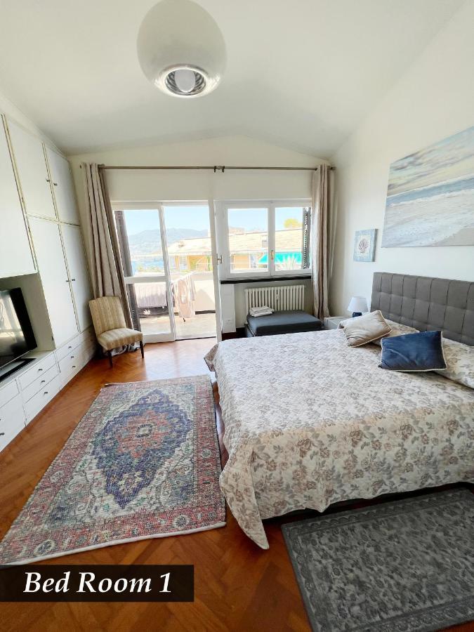 Nautilus Vista Mare Mozzafiato A 180 Gradi- Posto Auto Privato - 2 Camere Matrimoniali Piu 1 Divano Letto Singolo-Sky,Netflix-Wifi 200Mg Rapallo Eksteriør billede