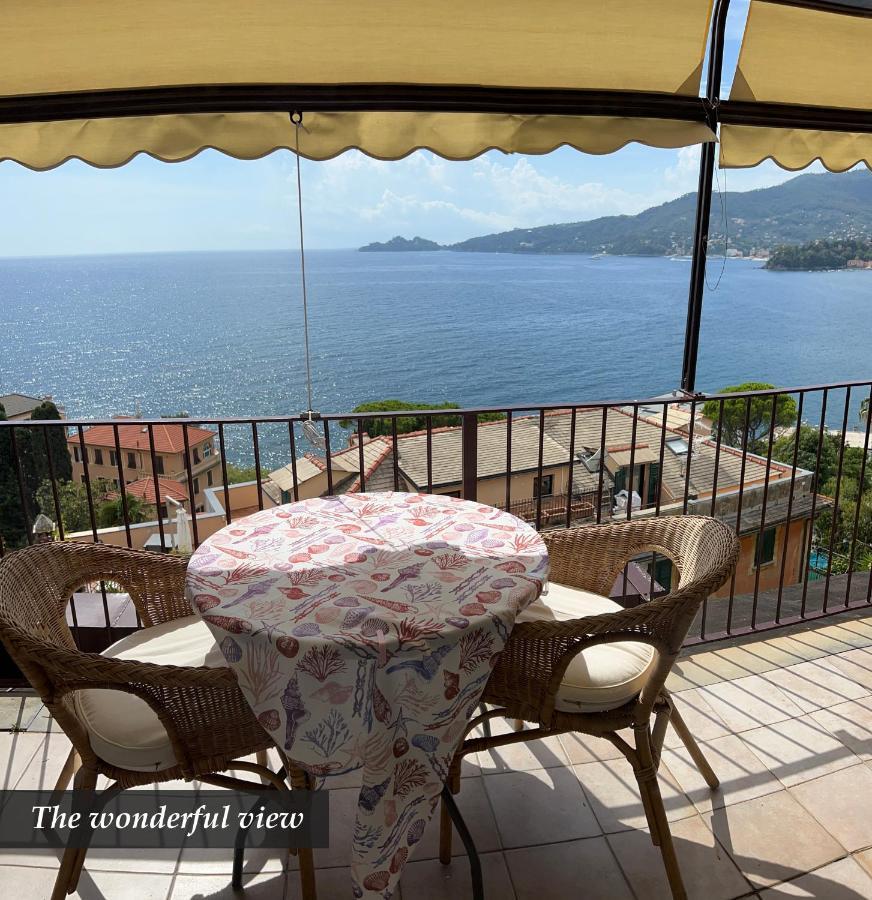 Nautilus Vista Mare Mozzafiato A 180 Gradi- Posto Auto Privato - 2 Camere Matrimoniali Piu 1 Divano Letto Singolo-Sky,Netflix-Wifi 200Mg Rapallo Eksteriør billede