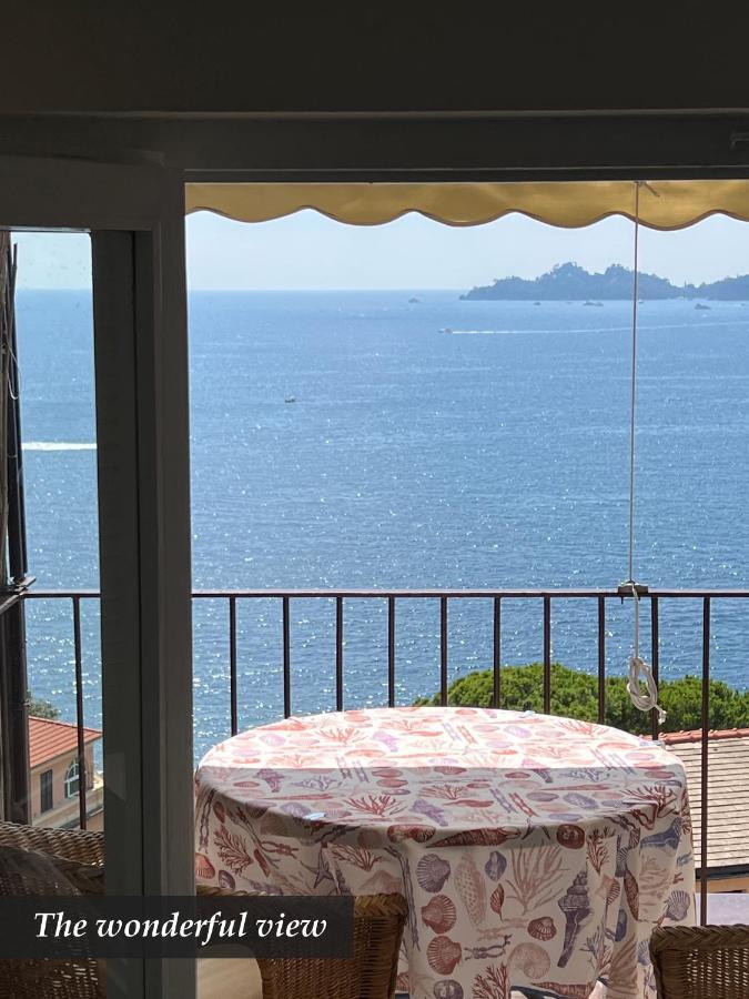 Nautilus Vista Mare Mozzafiato A 180 Gradi- Posto Auto Privato - 2 Camere Matrimoniali Piu 1 Divano Letto Singolo-Sky,Netflix-Wifi 200Mg Rapallo Eksteriør billede