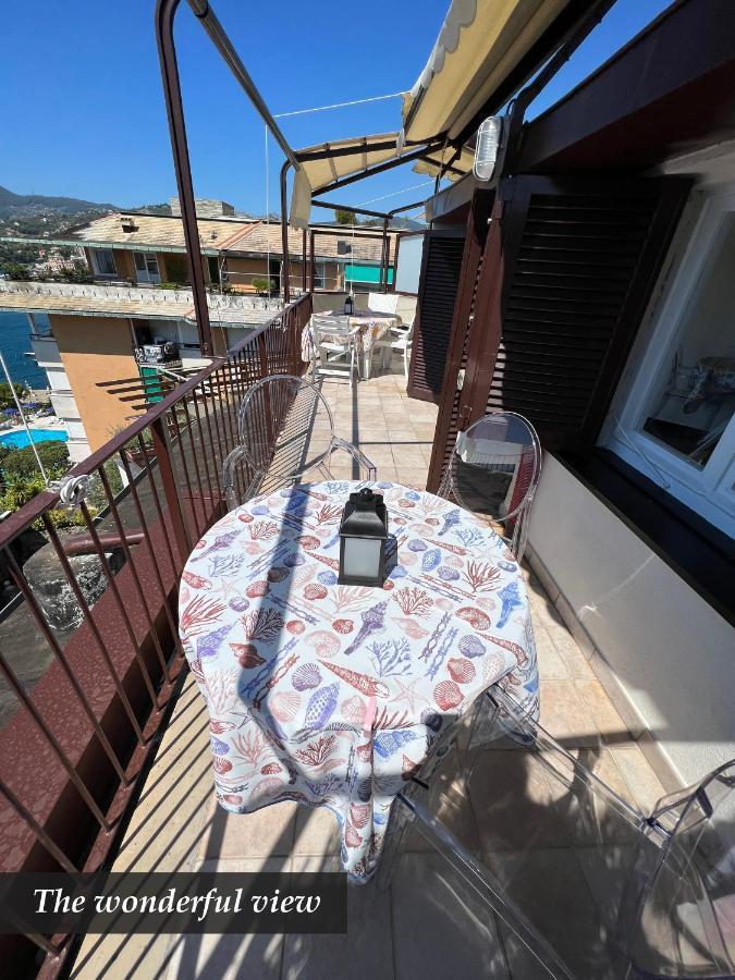 Nautilus Vista Mare Mozzafiato A 180 Gradi- Posto Auto Privato - 2 Camere Matrimoniali Piu 1 Divano Letto Singolo-Sky,Netflix-Wifi 200Mg Rapallo Eksteriør billede